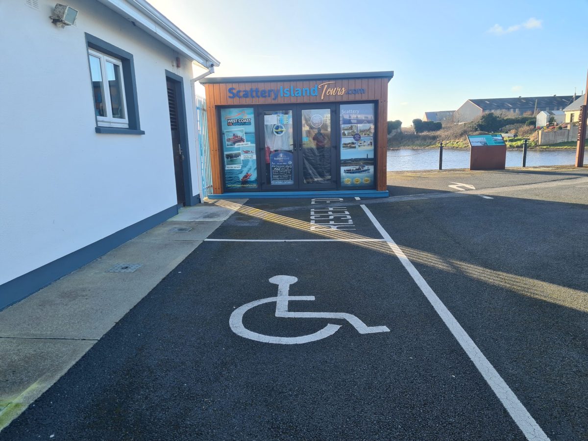 Picture of disabled parking spot at Kilrush Marina Picture of disabled parking spot at Kilrush Marina